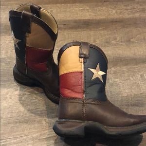 Texas flag boots